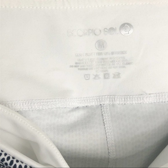 Scorpio Sol Black White Printed Crop Leggings M - Picture 7 of 7